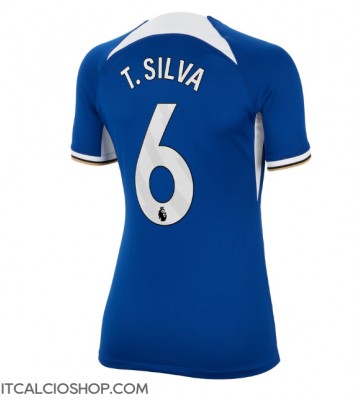 Chelsea Thiago Silva #6 Prima Maglia Femmina 2023-24 Manica Corta